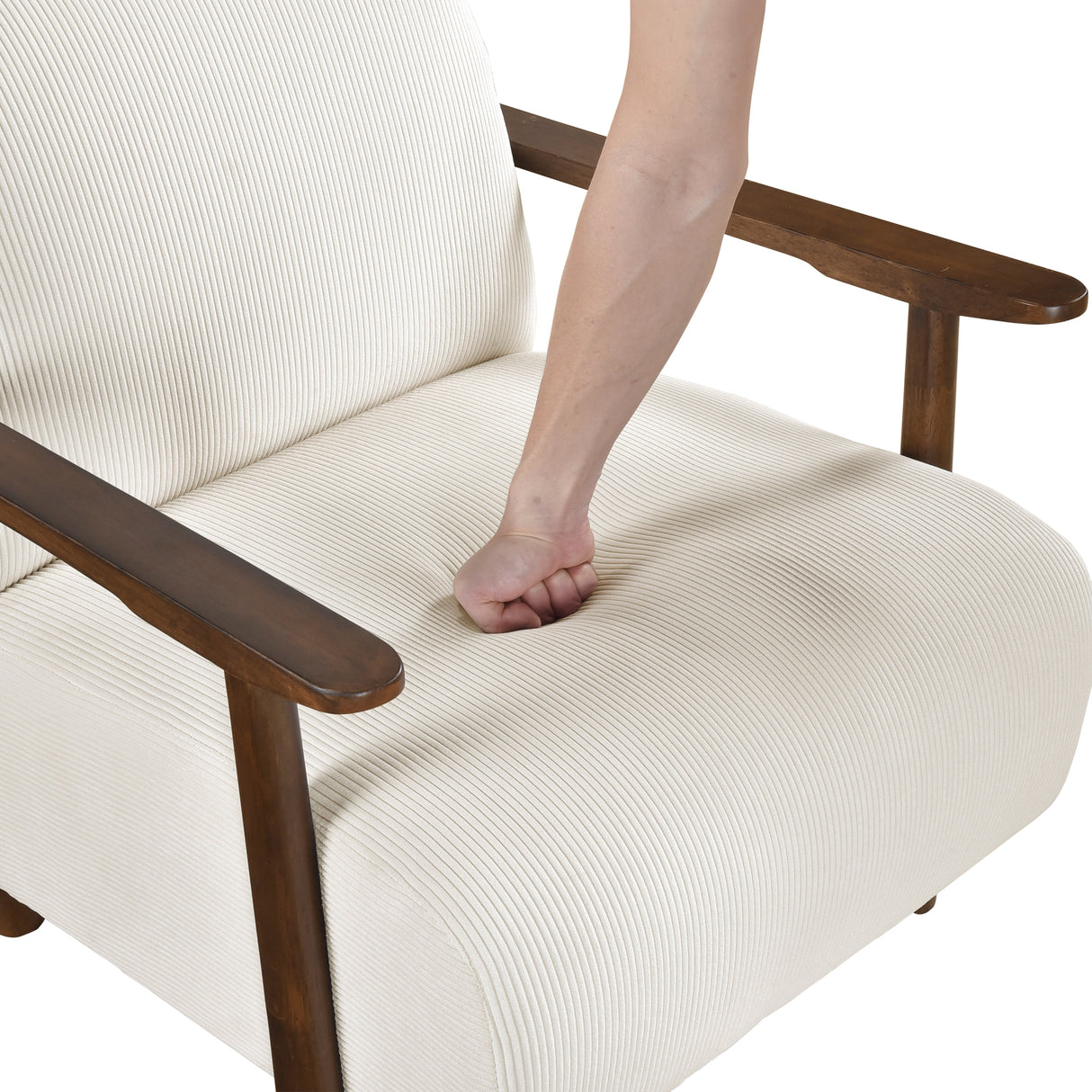 Ezra Beige Accent Chair by Homelegance at Eve Furniture
