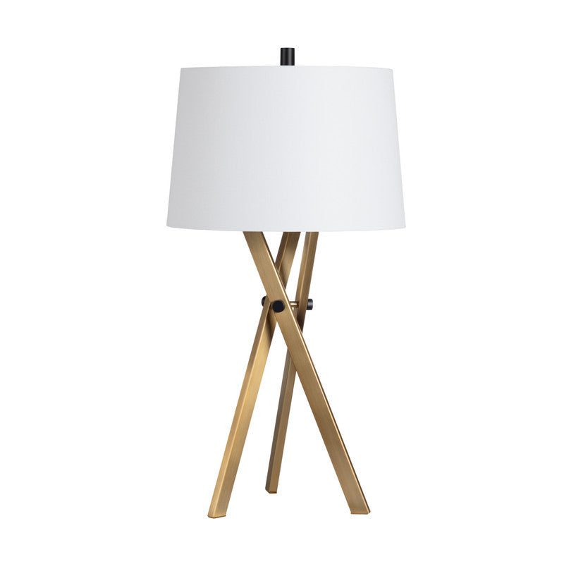 Ezra Brass Table Lamp (Set of 2) by Crestview at Eve Furniture