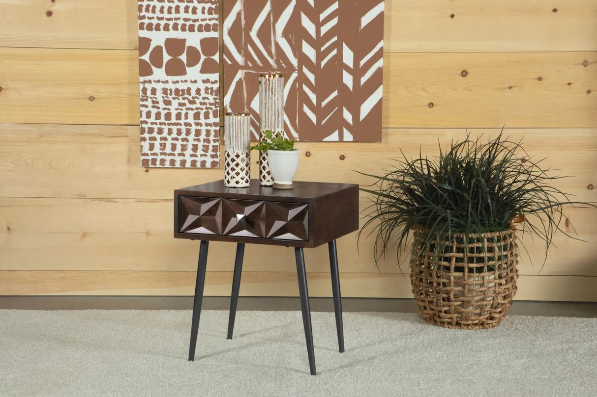 Ezra Rectangular 1-Drawer Accent Cabinet by Coaster at Eve Furniture