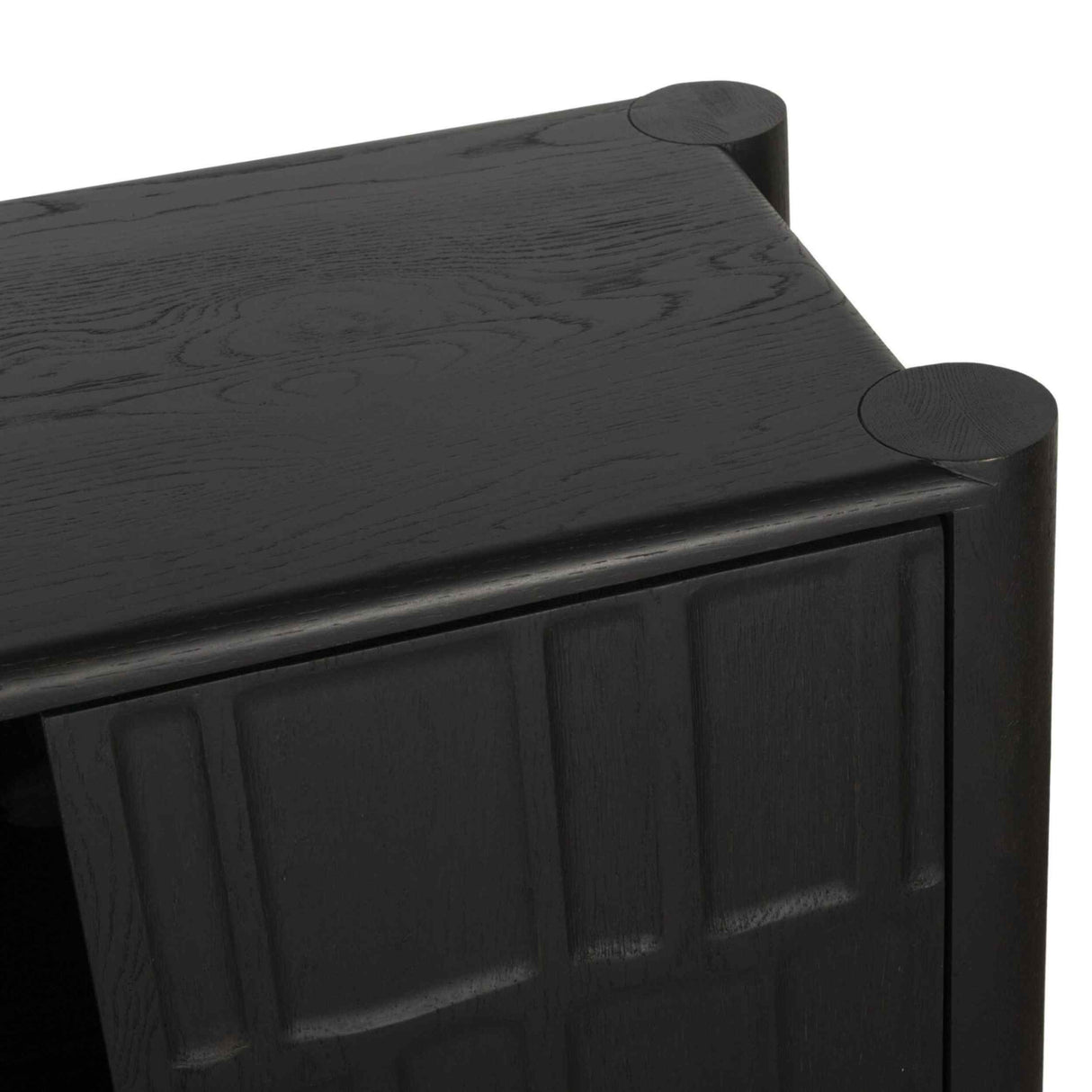 Ezri 4 Door Sideboard, Black Oak By Fourhands by Four Hands at Eve Furniture