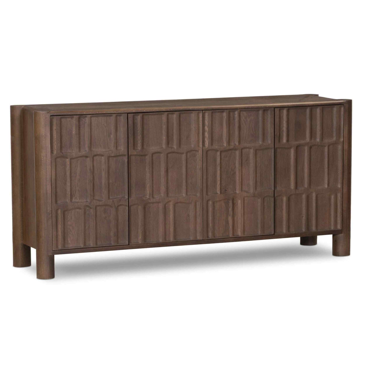 Ezri 4 Door Sideboard, Cocoa Oak By Fourhands by Four Hands at Eve Furniture