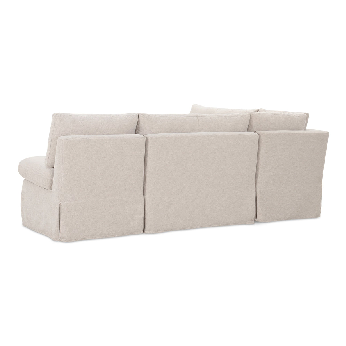 Fable Beige L Shape Slipcover 96" Dining Banquette by MOES at Eve Furniture