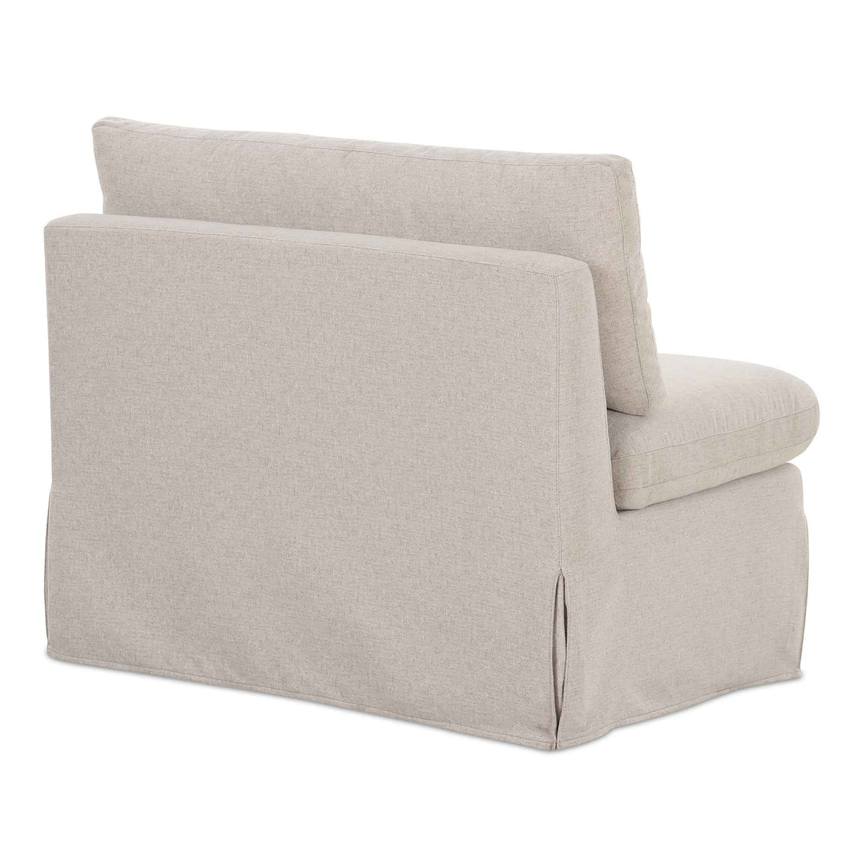 Fable Beige Slipcover Dining Chair and Half by Moe's Home at Eve Furniture