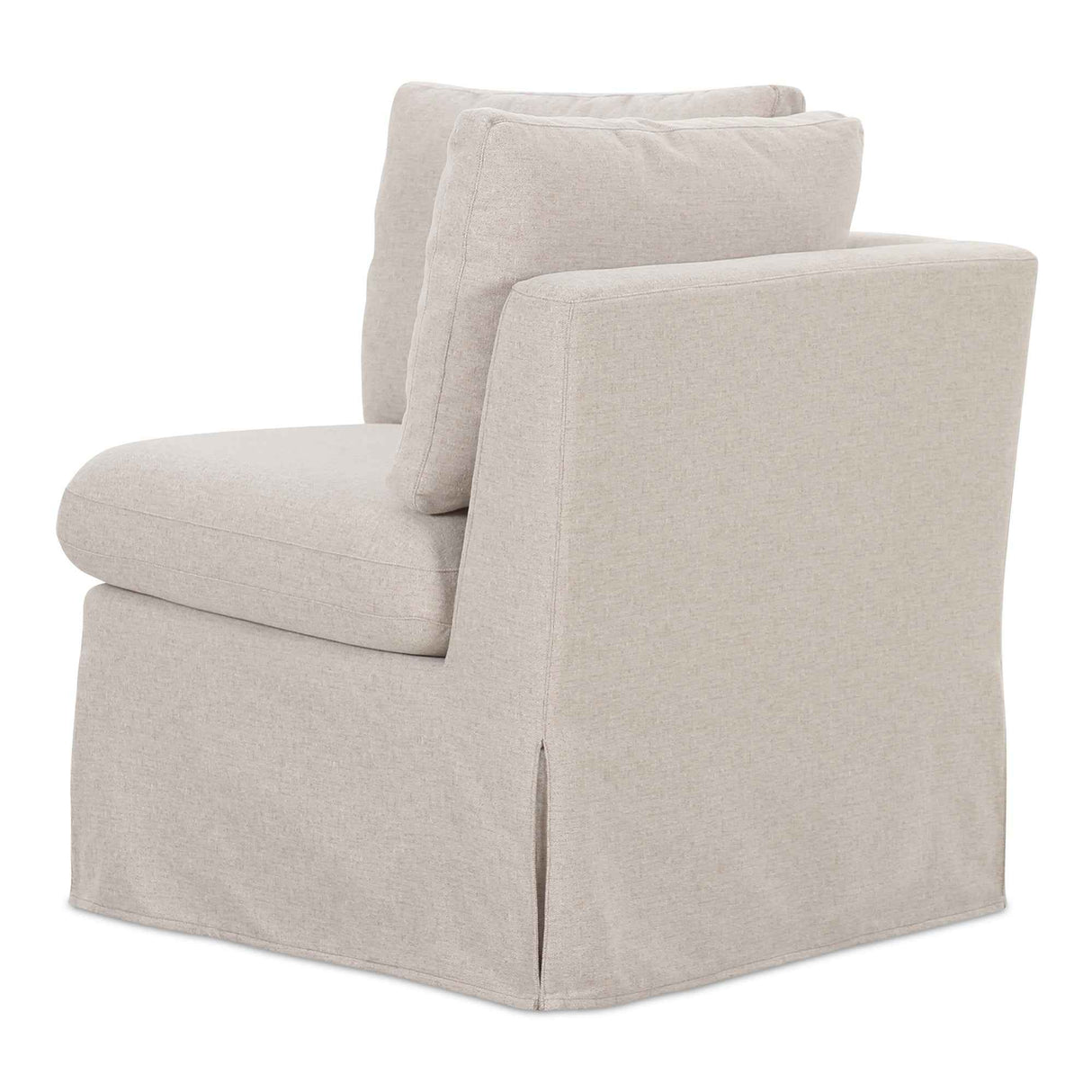 Fable Beige Slipcover Dining Corner Chair by Moe's Home at Eve Furniture