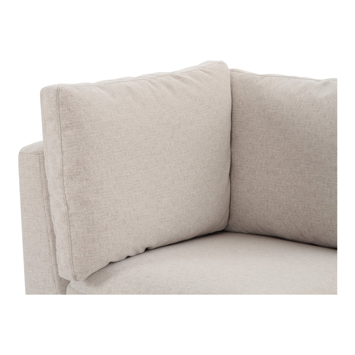 Fable Beige Slipcover Dining Corner Chair by Moe's Home at Eve Furniture