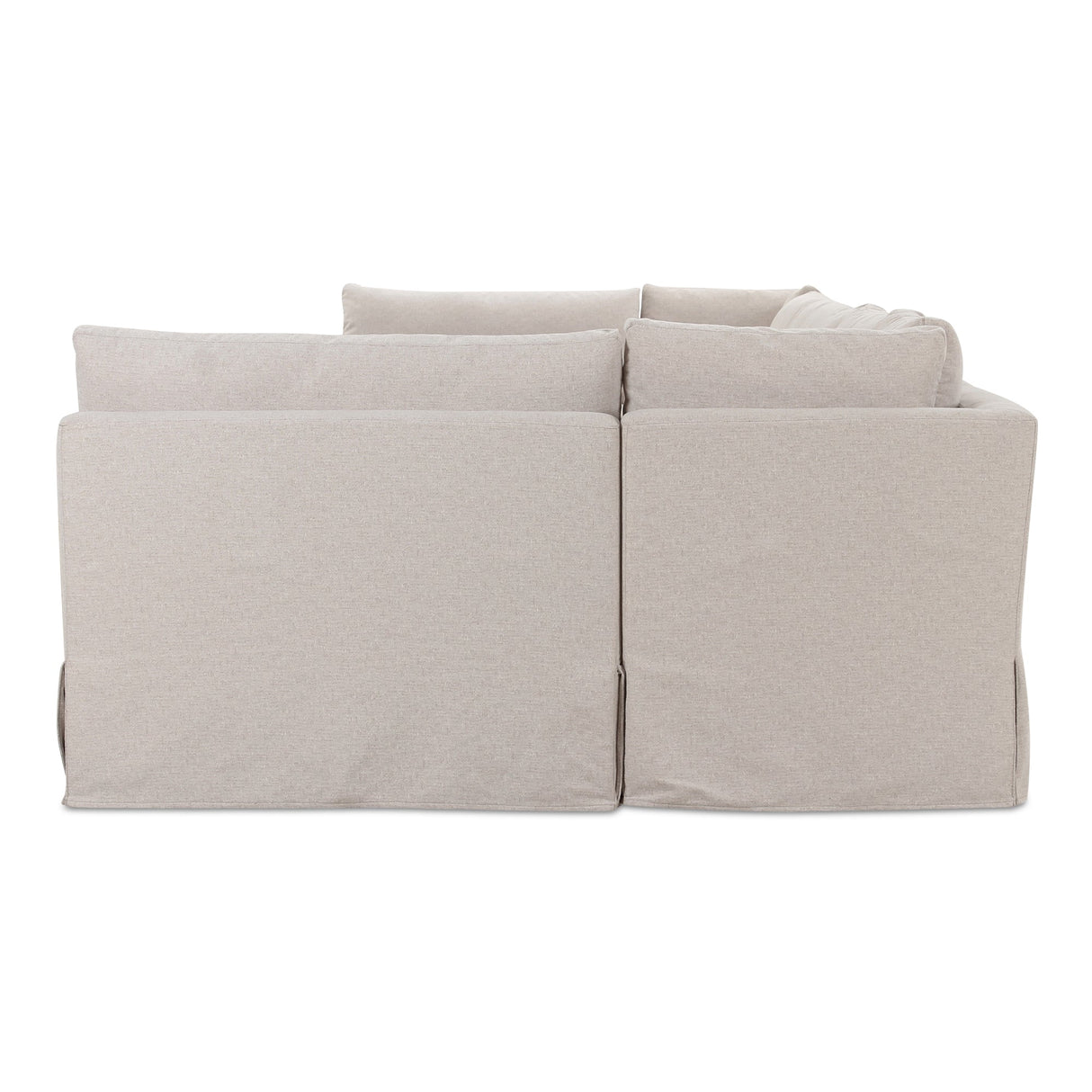 Fable Beige U Shape Slipcover Dining Banquette 154 in by MOES at Eve Furniture