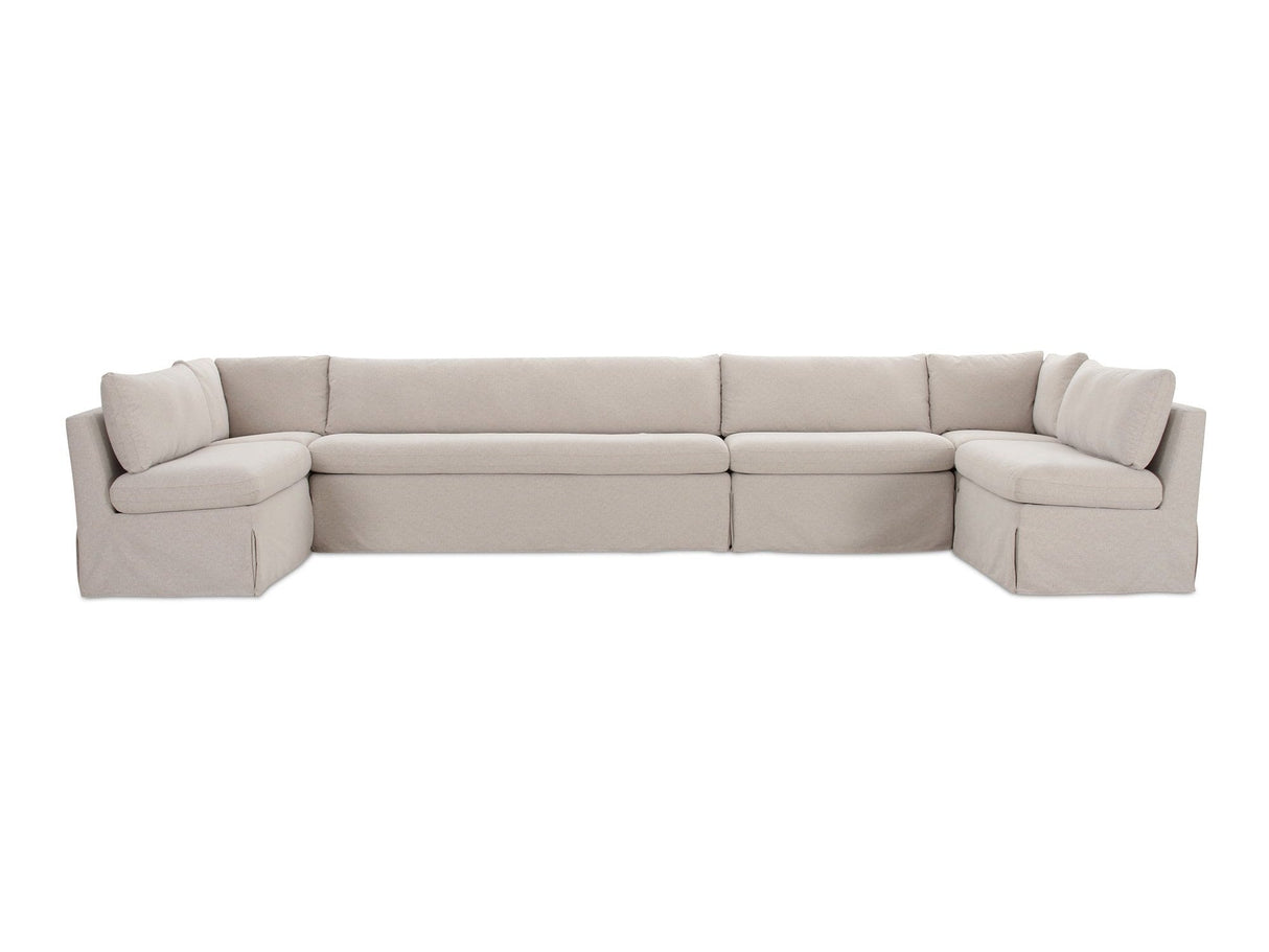 Fable Beige U Shape Slipcover Dining Banquette 168 in by MOES at Eve Furniture