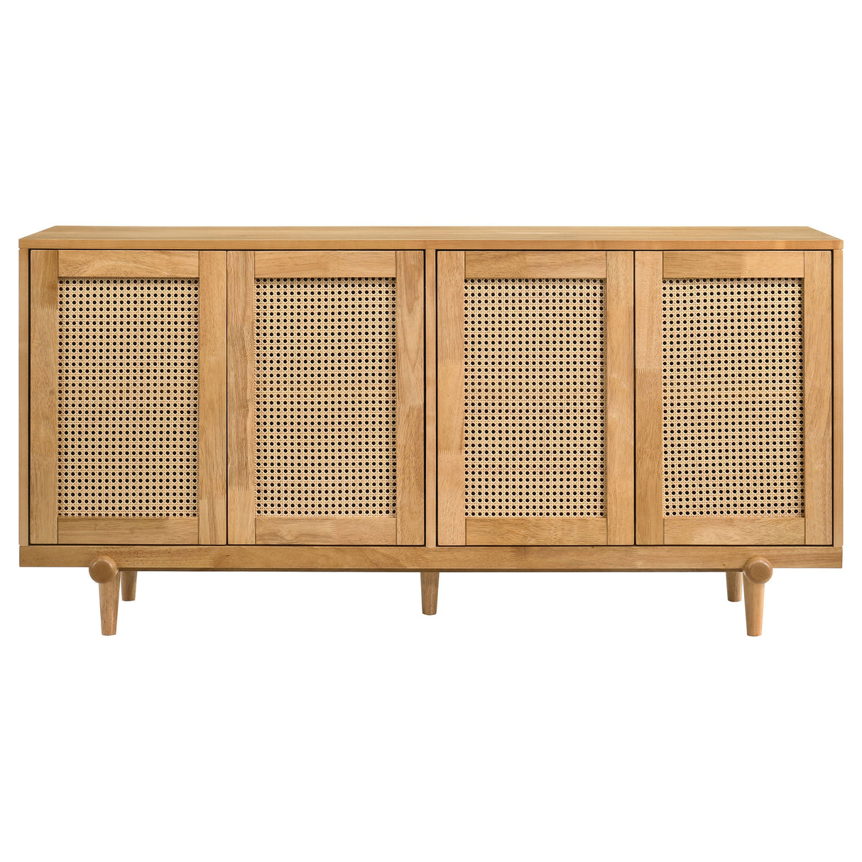 Fabra Honey 4-door Dining Sideboard Storage Console by Coaster at Eve Furniture
