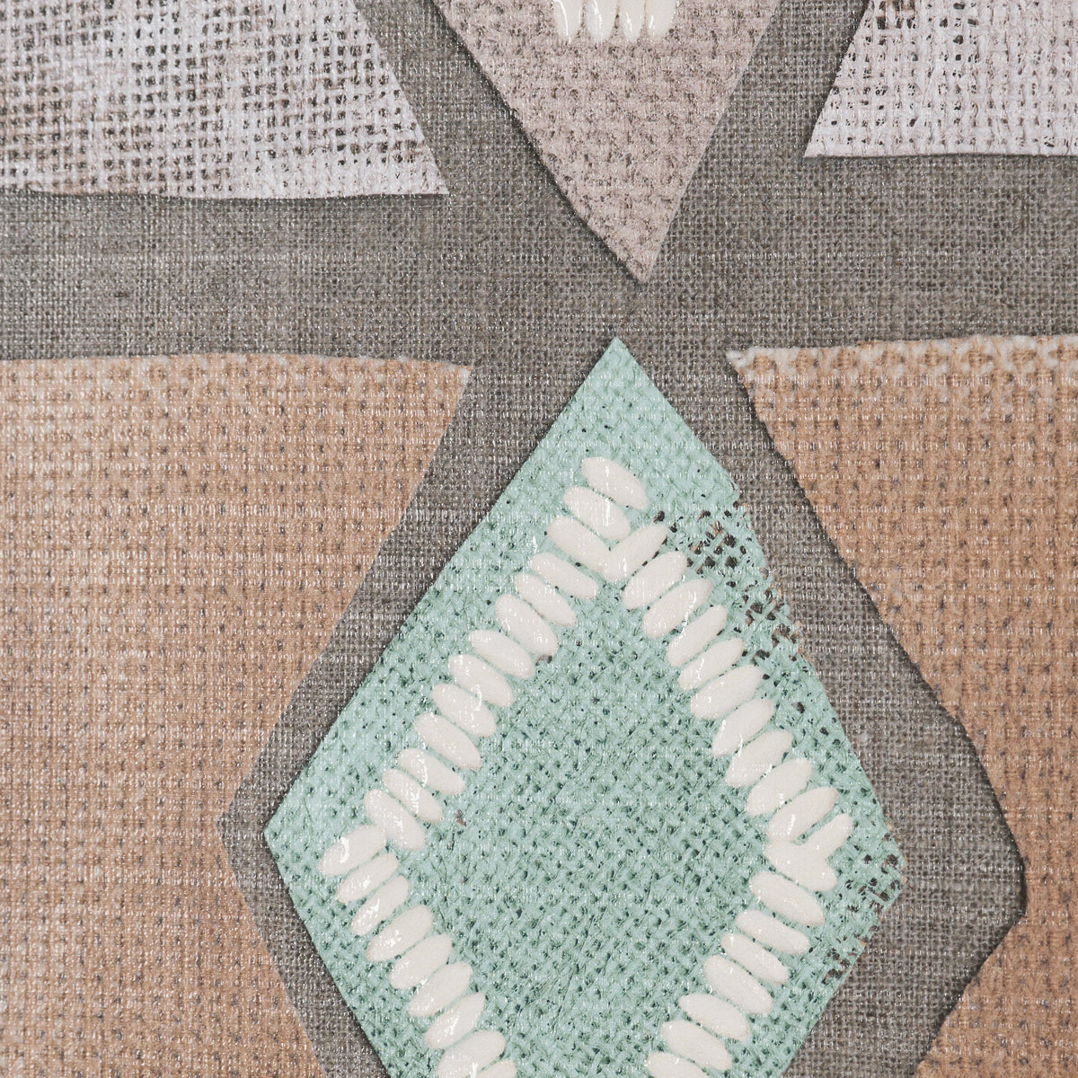 Fabric Fantasia - Maumbo by Maja Gunnarsdottir Textured Framed Artwork Matted under Glass by Mercana at Eve Furniture