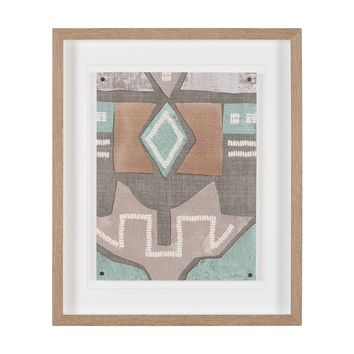Fabric Fantasia - Maumbo by Maja Gunnarsdottir Textured Framed Artwork Matted under Glass by Mercana at Eve Furniture