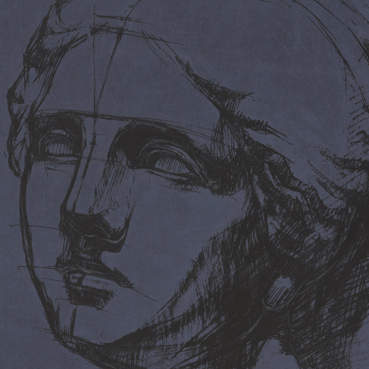 Face Study I by Ariana a Hand Embellished Framed Print under Glass by Mercana at Eve Furniture