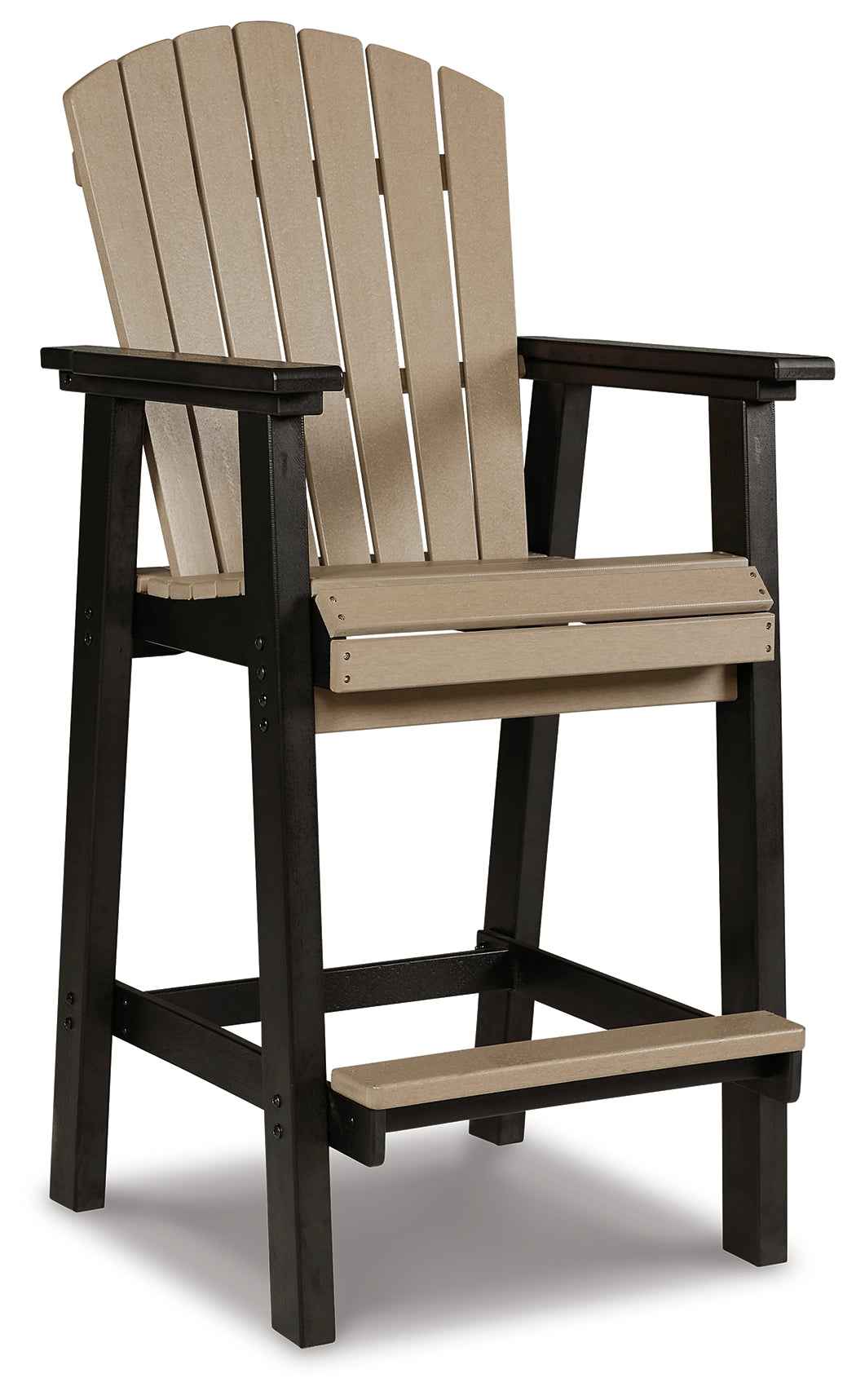 Fairen Trail Black/Driftwood Barstool by Ashley at Eve Furniture