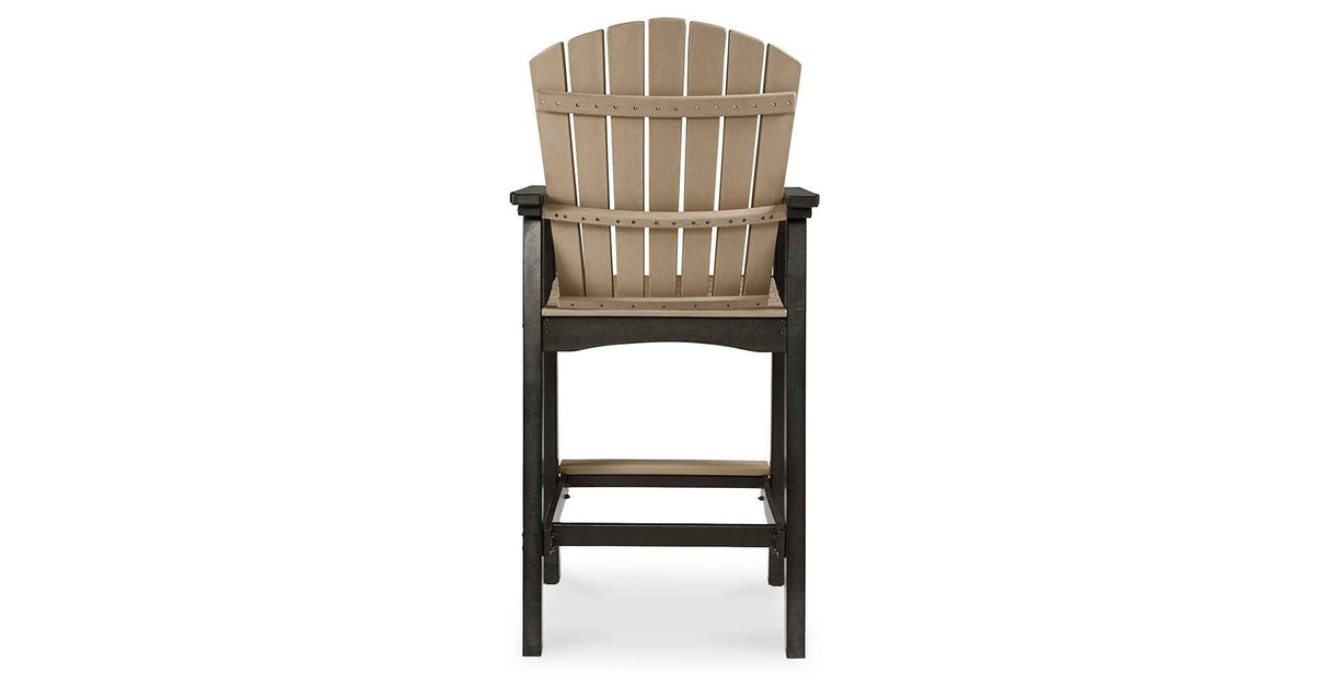 Fairen Trail Black/Driftwood Barstool by Ashley at Eve Furniture