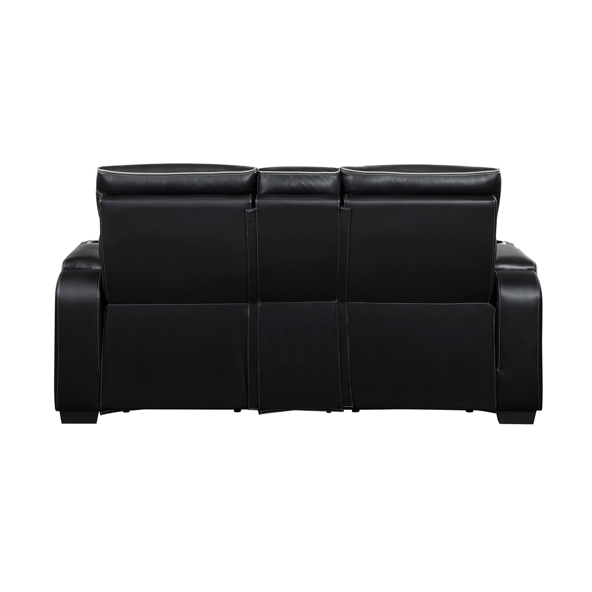 Fairway Black 2-Piece Power Double Reclining Set by Homelegance at Eve Furniture