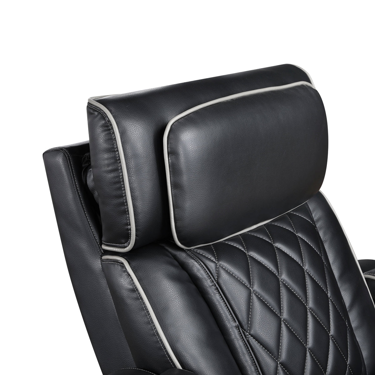 Fairway Black 2-Piece Power Double Reclining Set by Homelegance at Eve Furniture