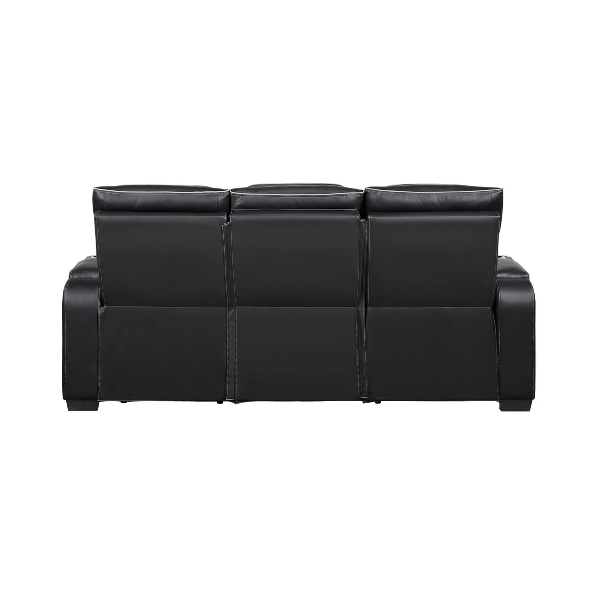 Fairway Black 2-Piece Power Double Reclining Set by Homelegance at Eve Furniture