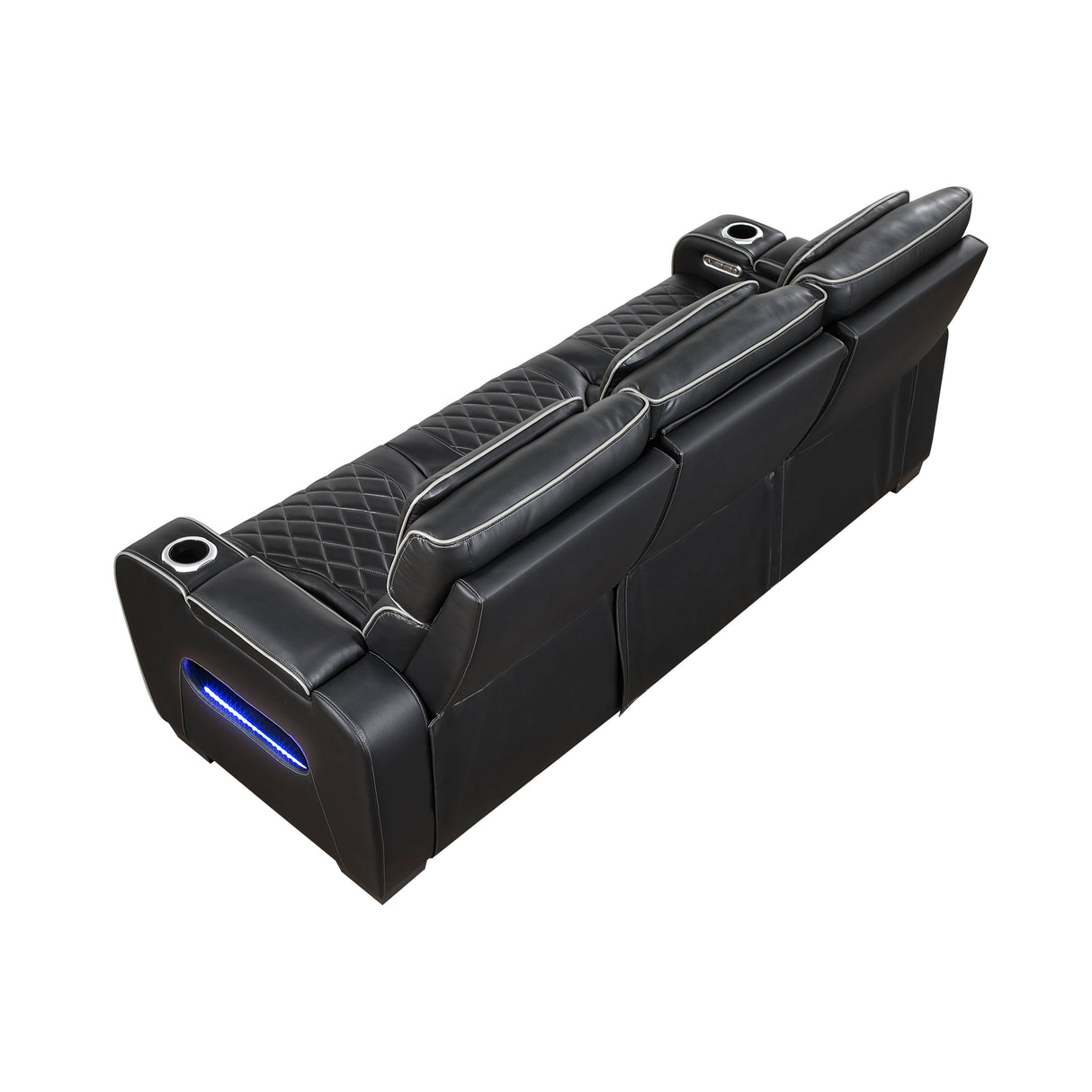 Fairway Black Power Double Reclining Living Room Set by Homelegance at Eve Furniture