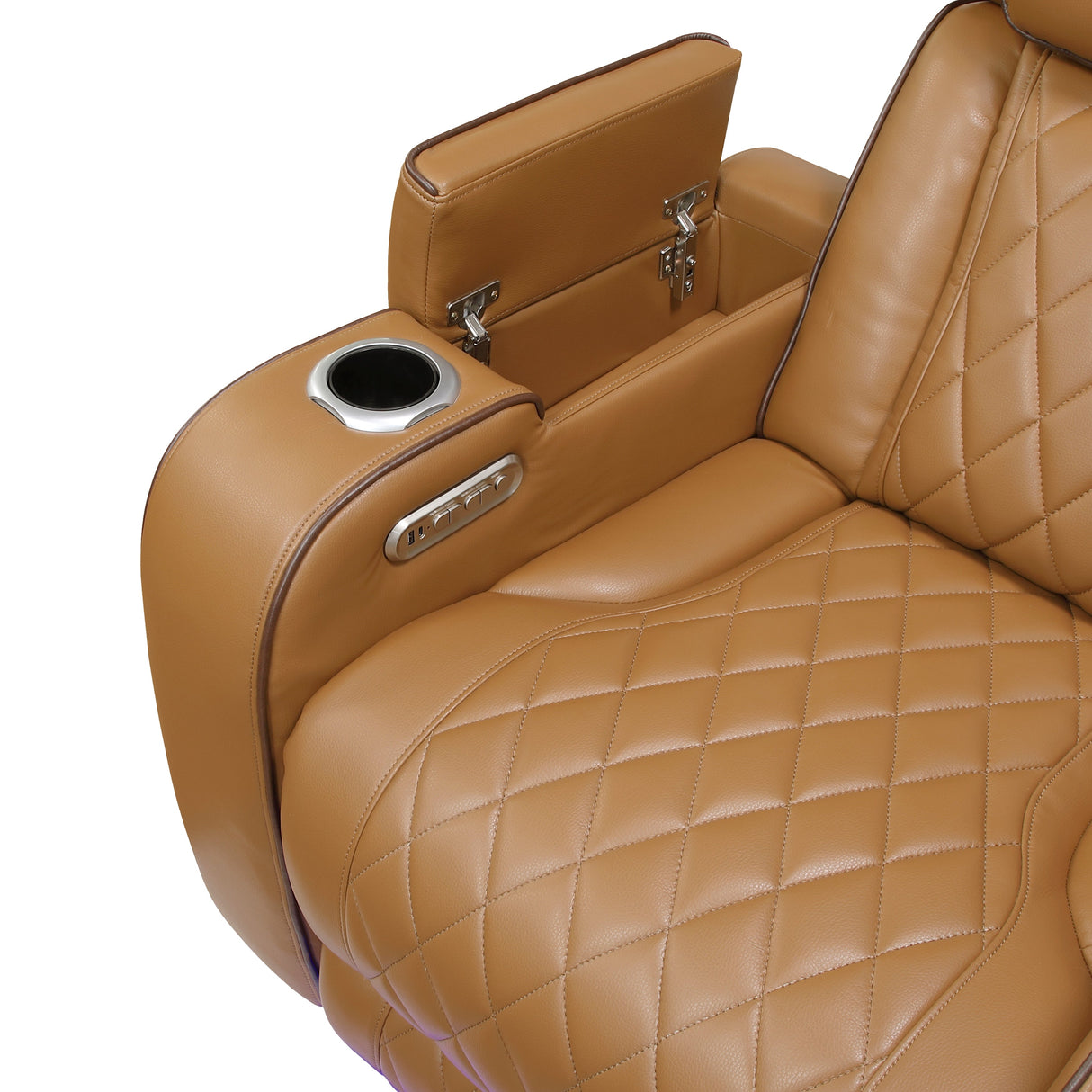 Fairway Brown Power Double Reclining Sofa by Homelegance at Eve Furniture