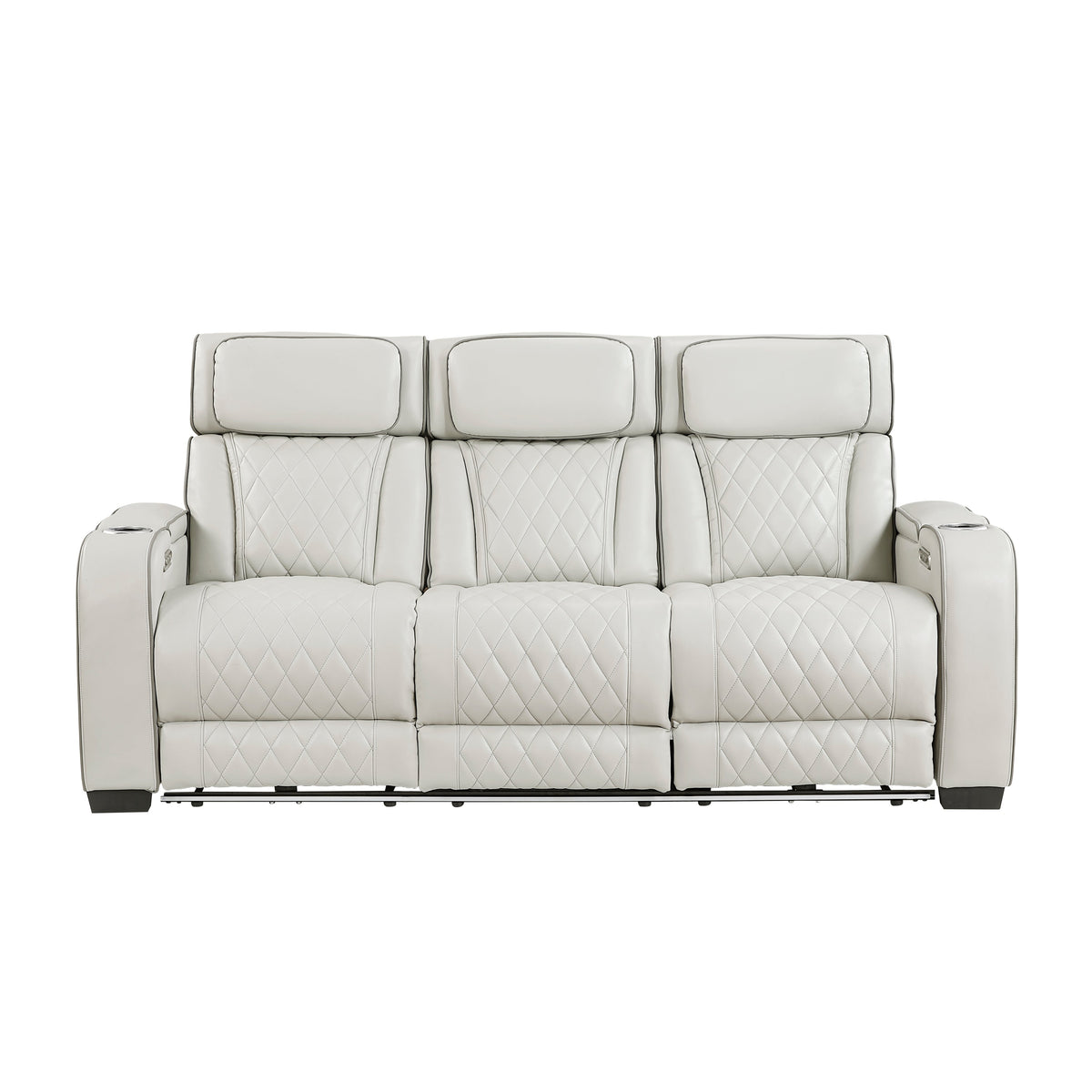 Fairway Taupe 2-PiecePower Double Reclining Set by Homelegance at Eve Furniture