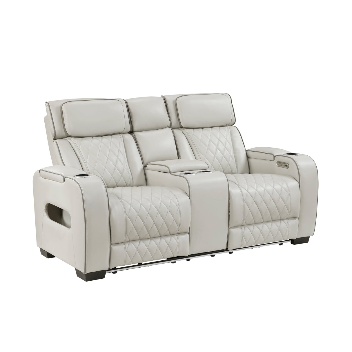 Fairway Taupe Power Double Reclining Living Room Set by Homelegance at Eve Furniture