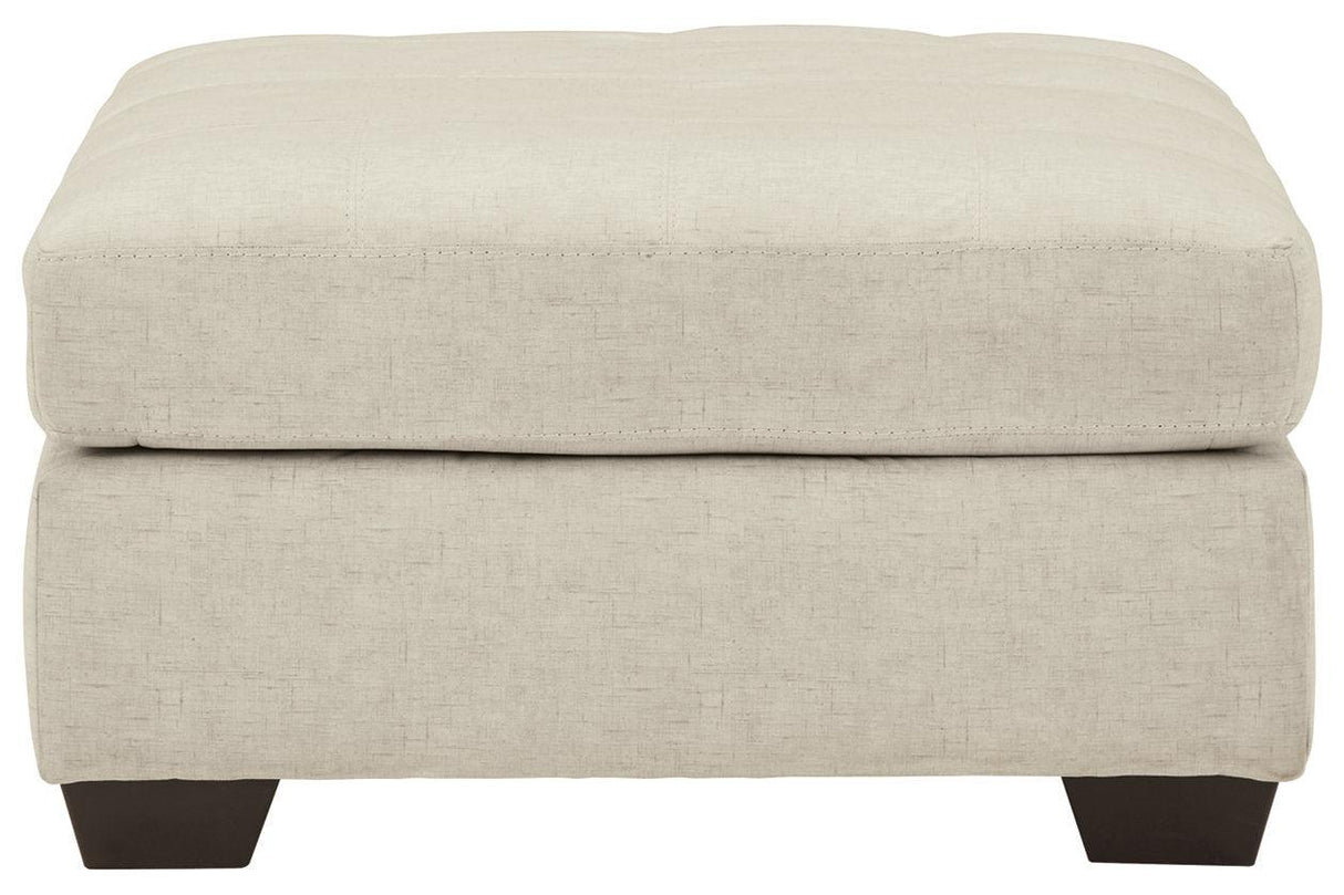 Falkirk Parchment Oversized Accent Ottoman by Ashley at Eve Furniture