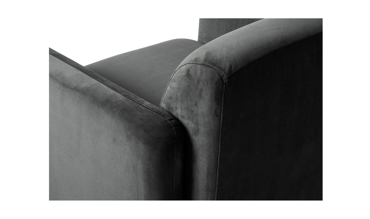 Fallon Accent Chair Shadow Grey by Moe's Home at Eve Furniture