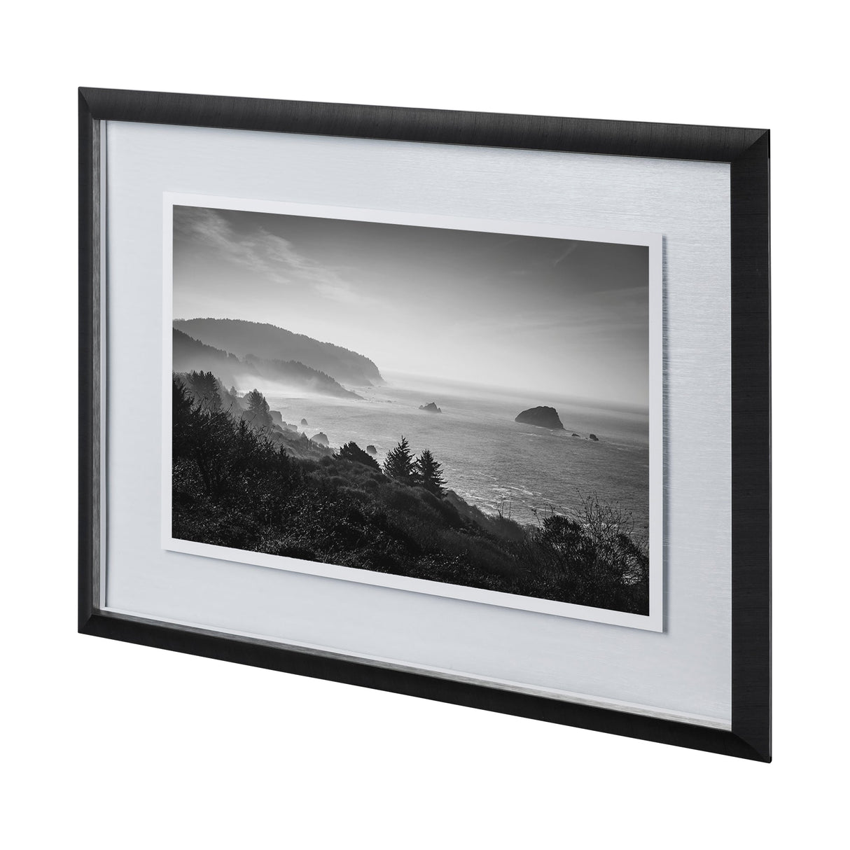 False Klamath Cove by Bisig a Hand Embellished Textured Framed Photo Art Print Matted under Glass by Mercana at Eve Furniture