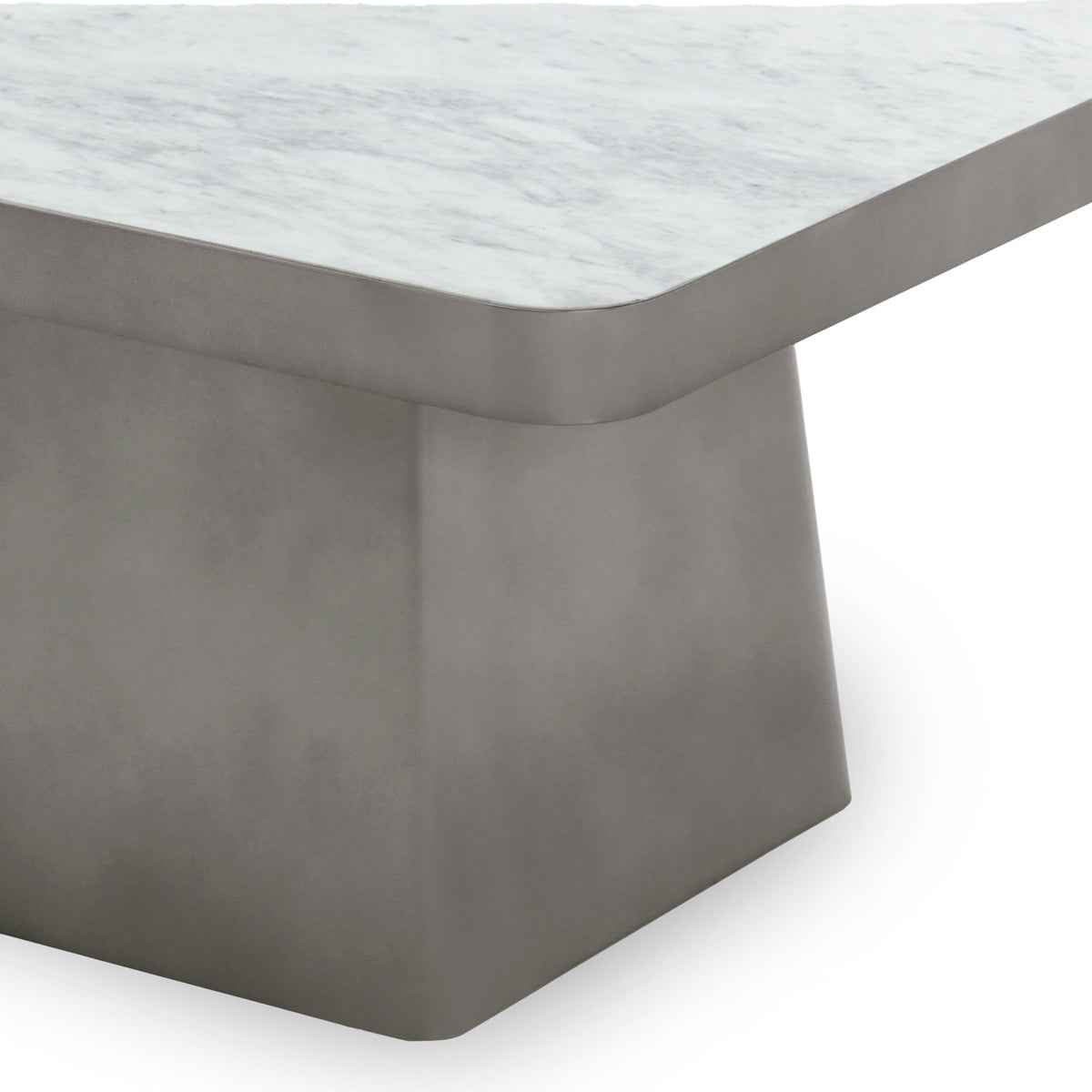 Far Coffee Table - White/Slate Gray by Classic Home at Eve Furniture