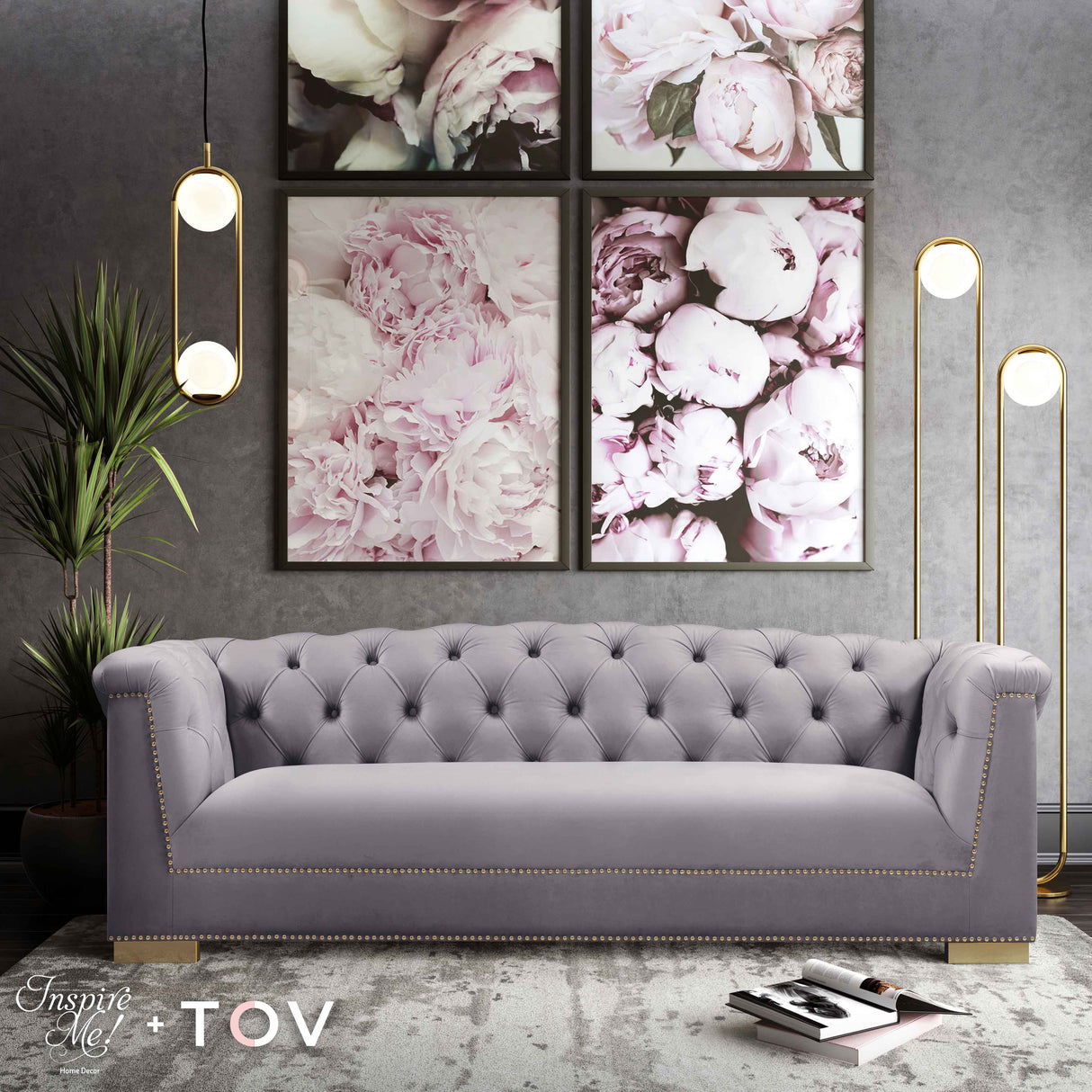 Farah Velvet Sofa by TOV Furniture at Eve Furniture