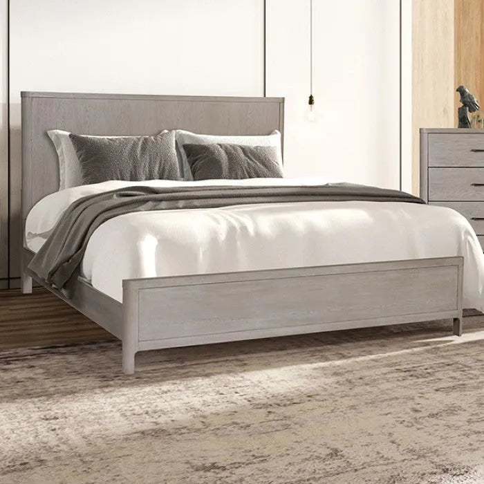 Fareham Oak 5-Piece Queen Bedroom Set by Furniture of America at Eve Furniture