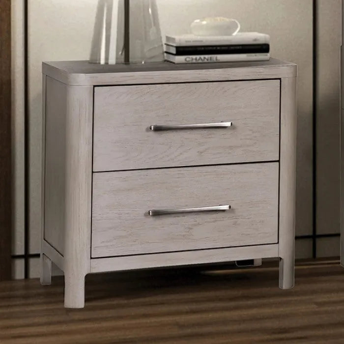 Fareham Oak 4-Piece Queen Bedroom Set by Furniture of America at Eve Furniture