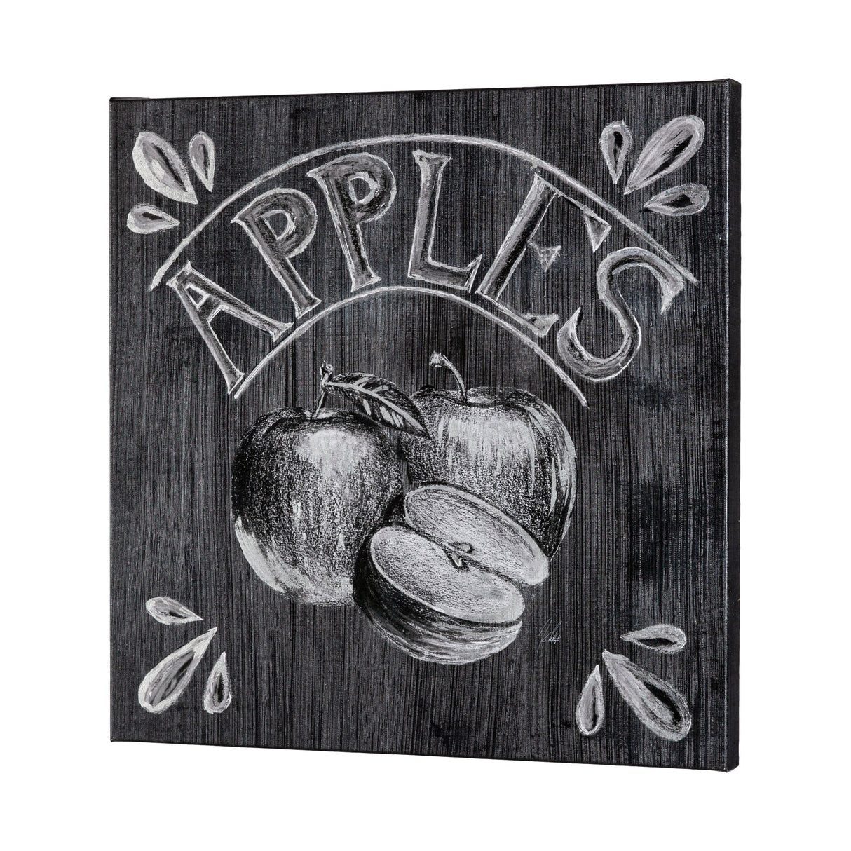 Farm Fresh Apples by Mercana Studio a Hand Embellished Textured Canvas by Mercana at Eve Furniture
