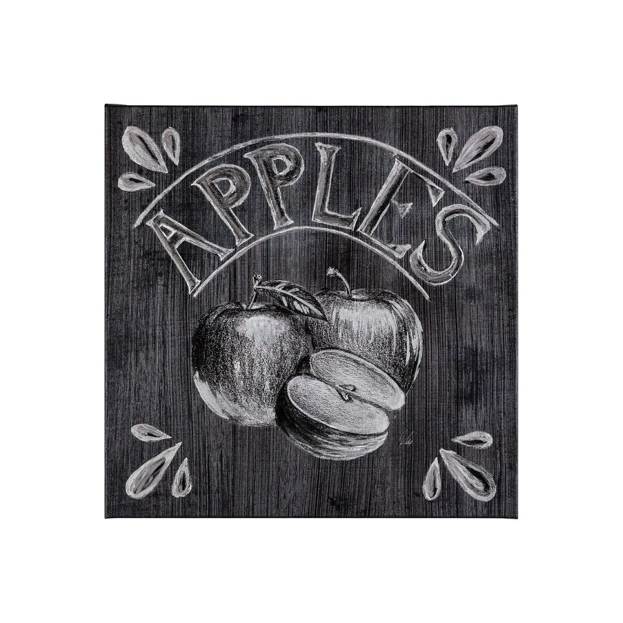 Farm Fresh Apples by Mercana Studio a Hand Embellished Textured Canvas by Mercana at Eve Furniture