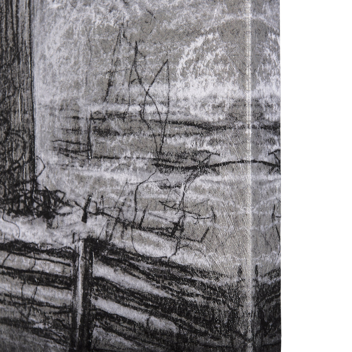 Farm view sketch II by Mercana Studio a Hand Embellished Textured Canvas by Mercana at Eve Furniture