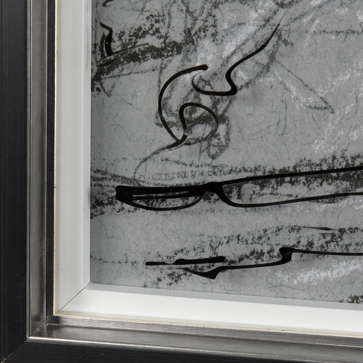 Farm view sketch II by Mercana Studio Hand Embellished Textured Framed Art Print Matted under Glass by Mercana at Eve Furniture
