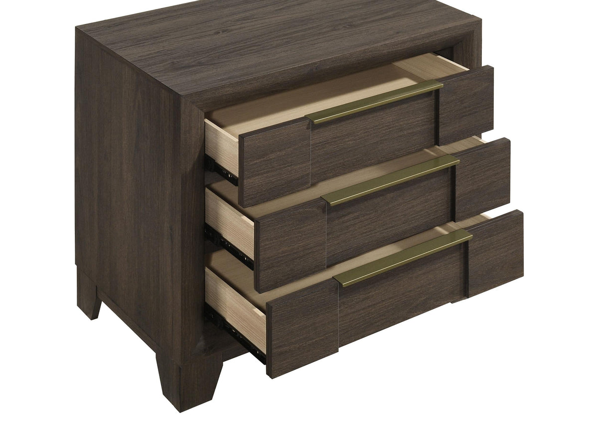 Farre Dark Brown 2-Drawer Nightstand by Coaster at Eve Furniture