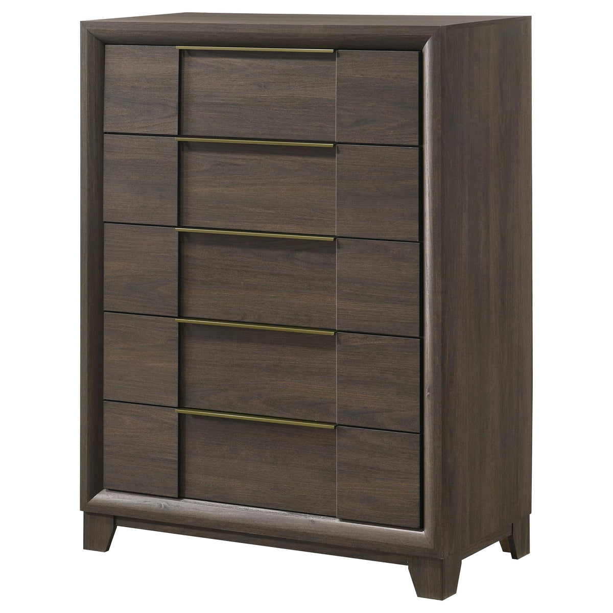 Farre Dark Brown 5-Drawer Chest of Drawers by Coaster at Eve Furniture