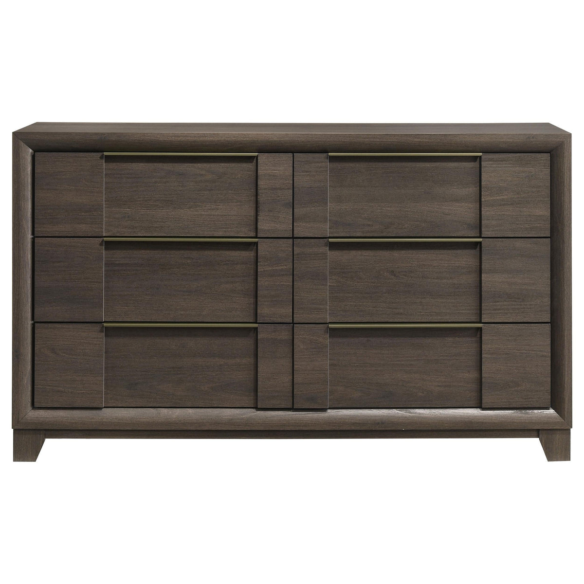 Farre Dark Brown 6-Drawer Dresser by Coaster at Eve Furniture