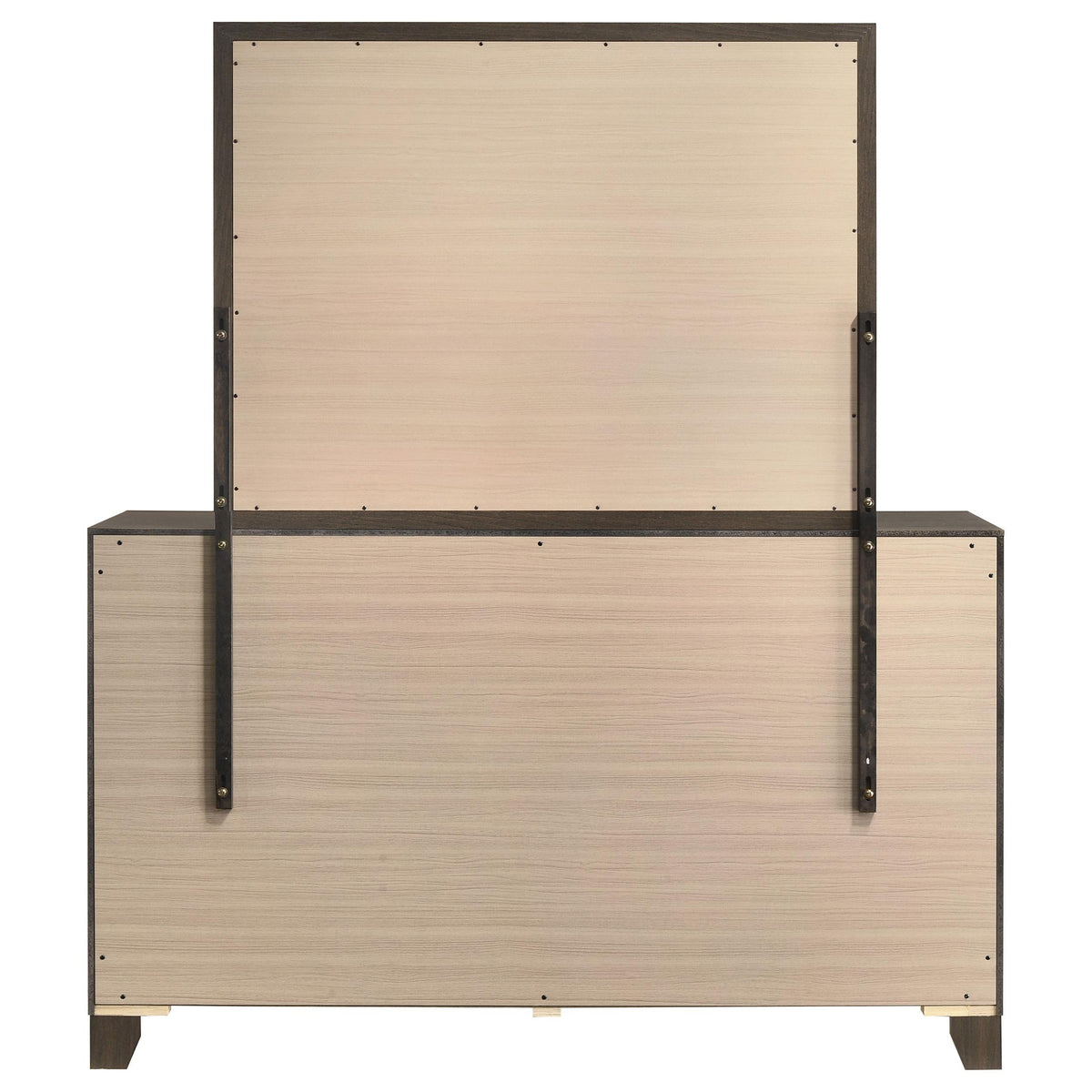 Farre Dark Brown 6-Drawer Dresser with Mirror by Coaster at Eve Furniture