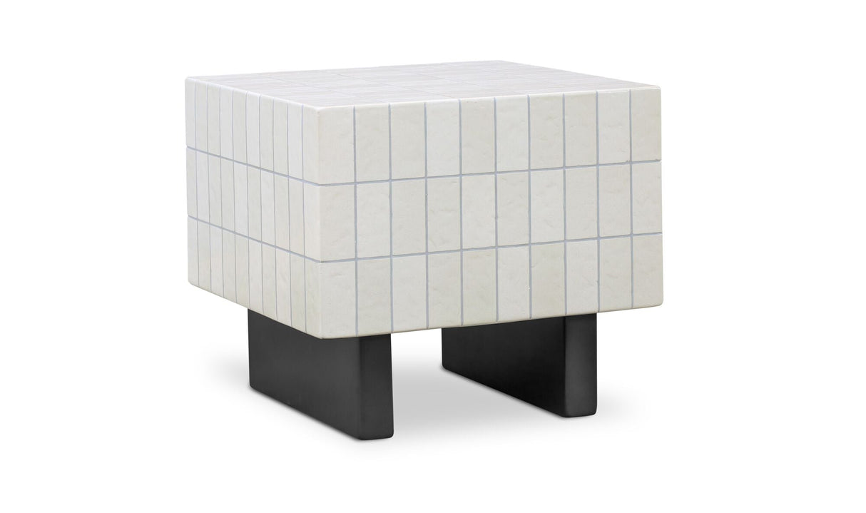 Farren Outdoor Side Table Cream by Moe's Home at Eve Furniture