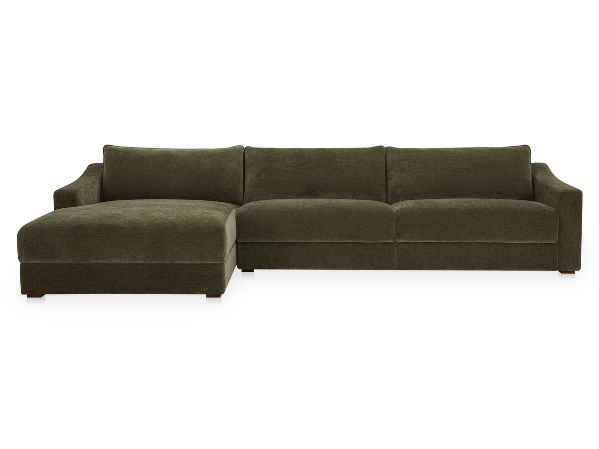Farrow Cedar Green Left Sectional by Moe's Home at Eve Furniture