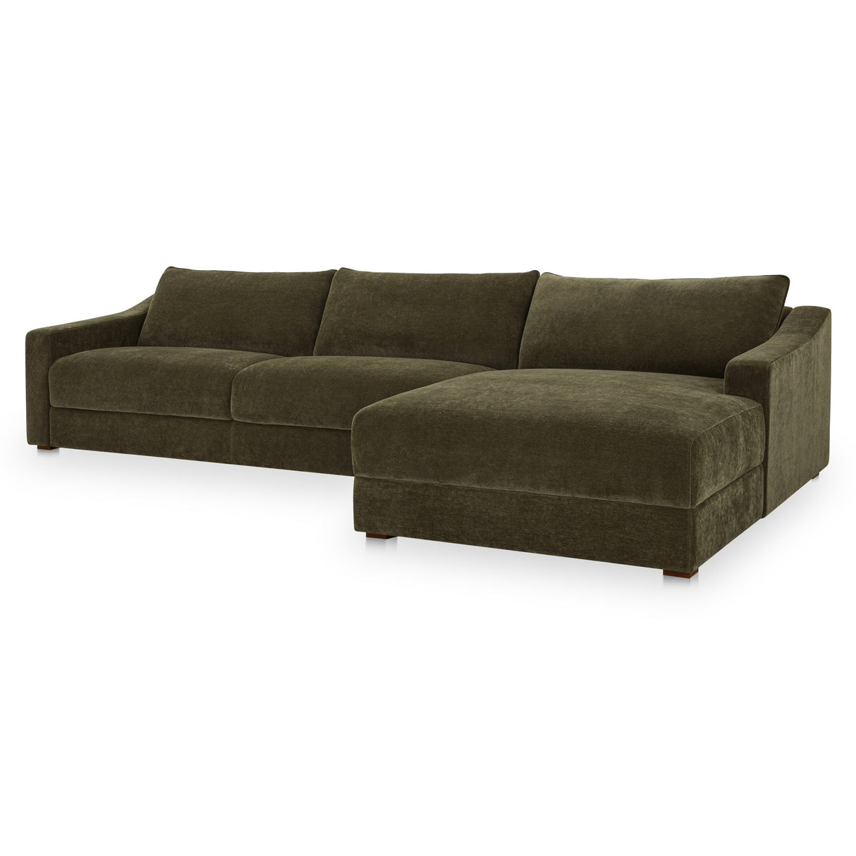 Farrow Cedar Green Right Sectional by Moe's Home at Eve Furniture