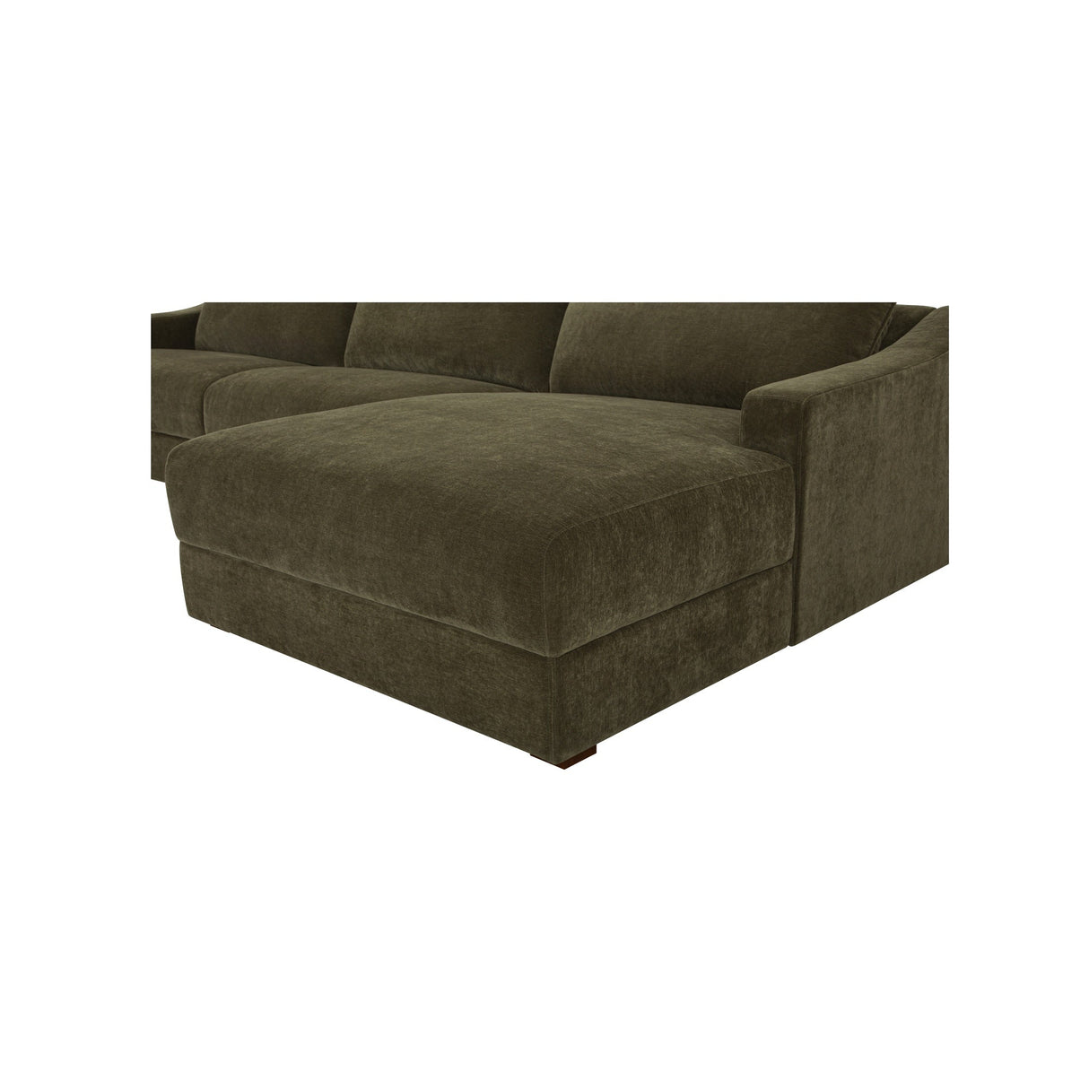 Farrow Cedar Green Right Sectional by Moe's Home at Eve Furniture