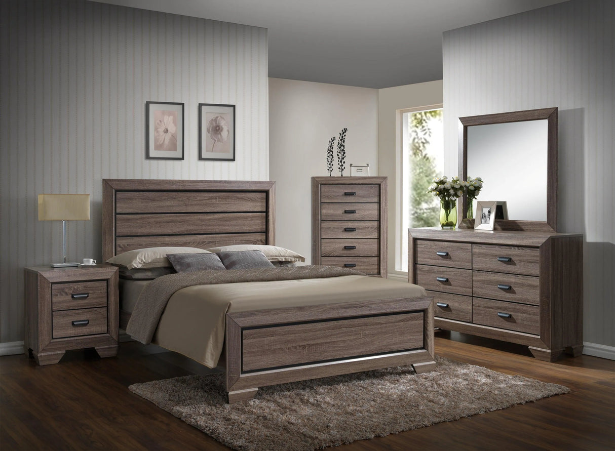 Farrow Grayish Brown Bedroom Mirror (Mirror Only) by Crown Mark at Eve Furniture