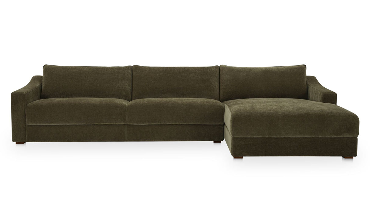 Farrow Sectional Cedar Green by Moe's Home at Eve Furniture