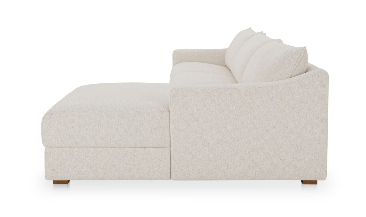 Farrow Sectional Flecked Oat by Moe's Home at Eve Furniture