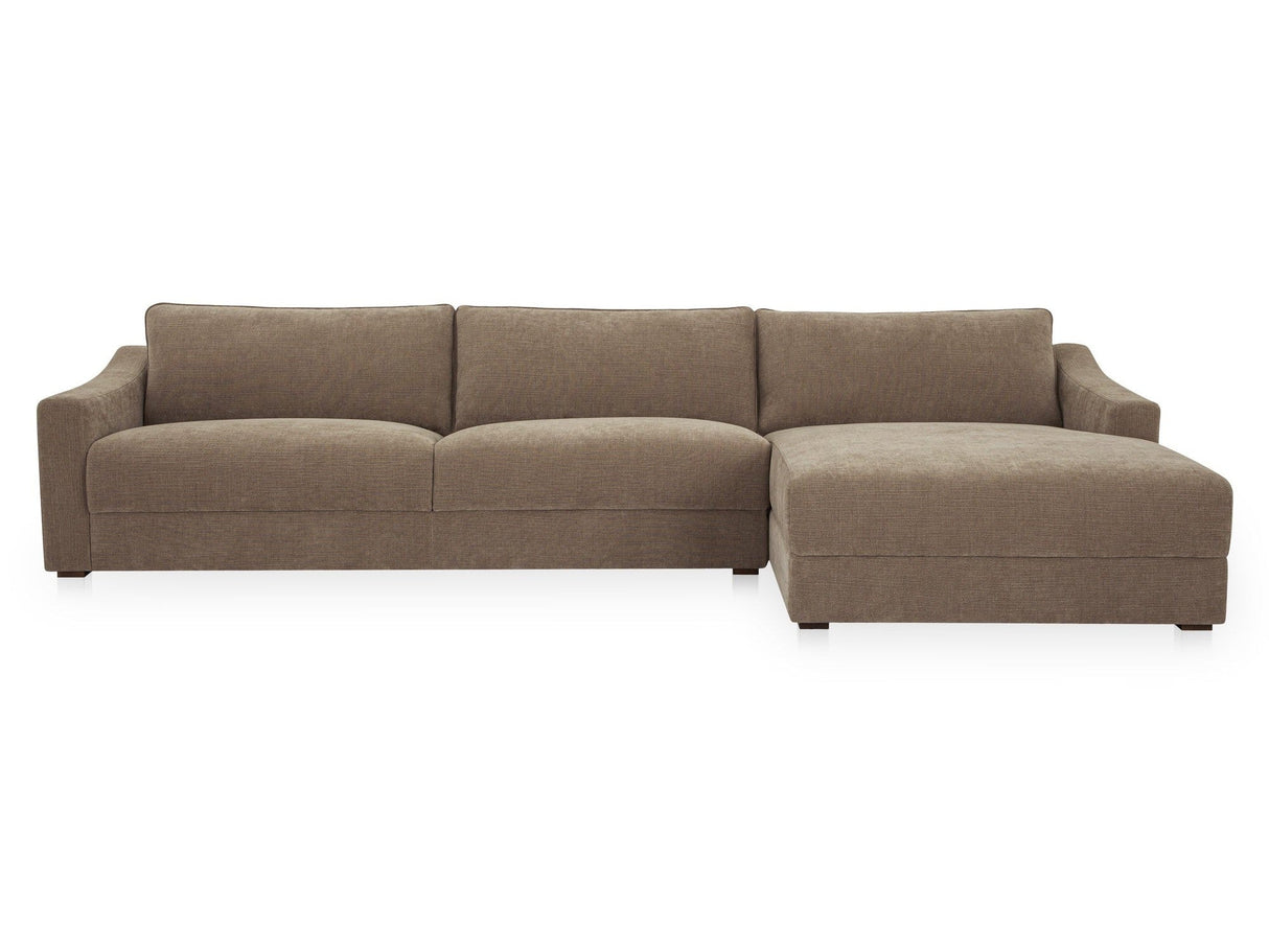 Farrow Taupe Right Sectional by Moe's Home at Eve Furniture