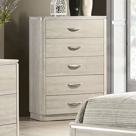 Farsund Dusty Gray 5-Piece Queen Bedroom Set by Furniture of America at Eve Furniture
