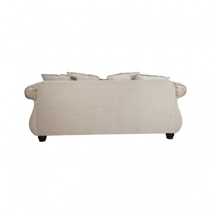 Fasciano Beige Tan 2- Piece Living Room Set by Furniture of America at Eve Furniture