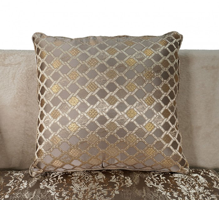 Fasciano Beige Tan Loveseat by Furniture of America at Eve Furniture